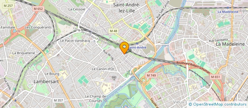 localisation de l'entreprise CHARMES à LAMBERSART