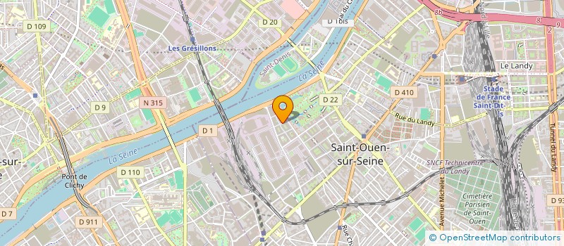 localisation de l'entreprise CHARMET  SAINT-OUEN-SUR-SEINE