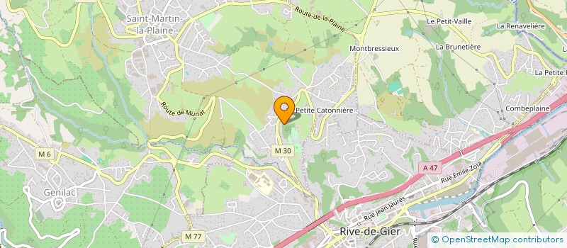 localisation de l'entreprise CHARMET FRERES  SAINT-MARTIN-LA-PLAINE