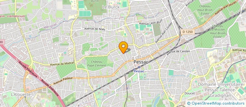 localisation de l'entreprise CHARMET INVEST  PESSAC