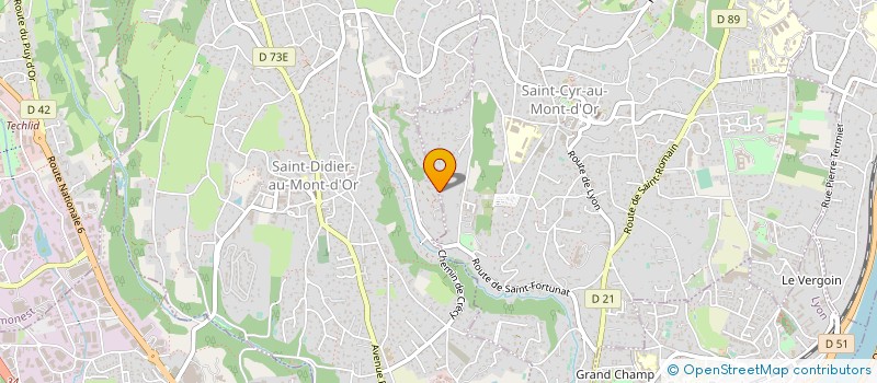 localisation de l'entreprise CHARMETTES  SAINT-CYR-AU-MONT-D'OR