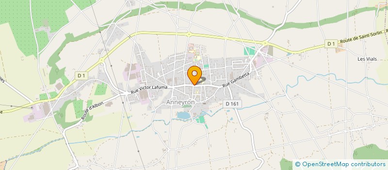 localisation de l'entreprise CHARMILLE  ANNEYRON