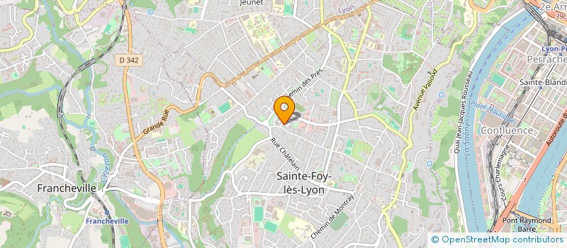 localisation de l'entreprise CHARMILLE ELAGAGE à SAINTE-FOY-LES-LYON