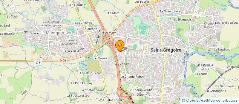 localisation de l'entreprise CHARMILLE INVEST 2  SAINT-GREGOIRE