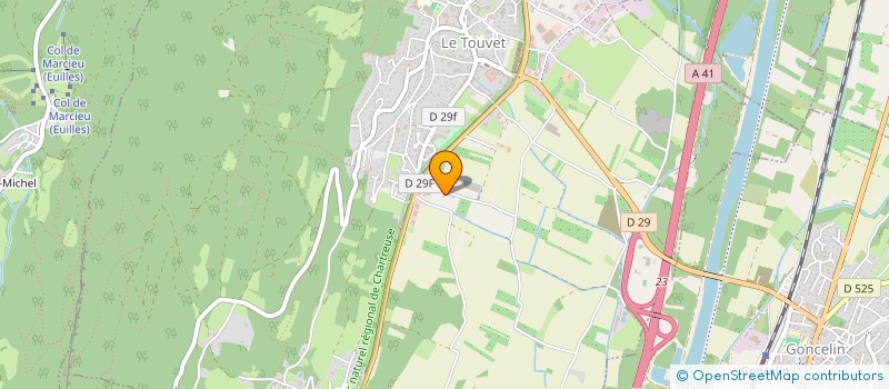 localisation de l'entreprise CHARMILLON  LE TOUVET