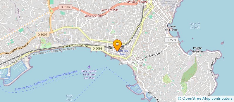 localisation de l'entreprise CHARMING à ANTIBES
