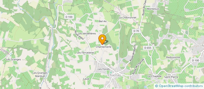 localisation de l'entreprise CHARMOR  CHARNAY