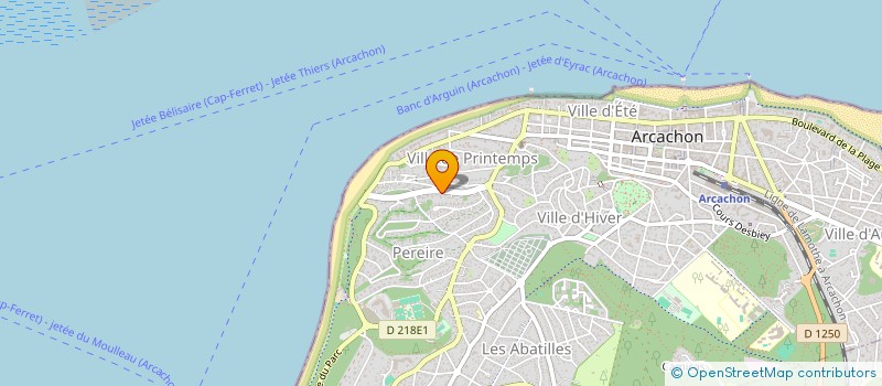 localisation de l'entreprise CHARMOY-BILLON à ARCACHON