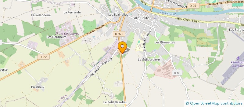 localisation de l'entreprise CHARNACE SOFTWOOD PURCHASING AGENCY - C.S.P.A. à LE BLANC
