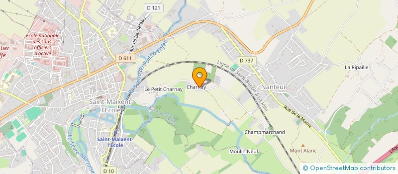 localisation de l'entreprise CHARNAY  NANTEUIL