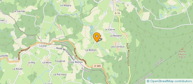 localisation de l'entreprise CHARNAY CHRISTOPHE CARRELAGE  PROPIERES