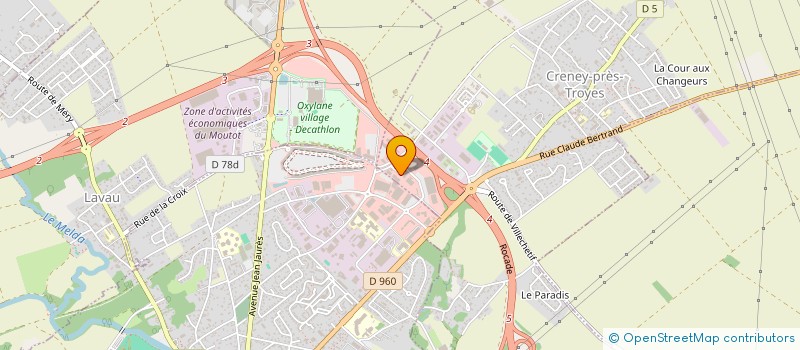 localisation de l'entreprise CHARNEAU  CRENEY-PRES-TROYES