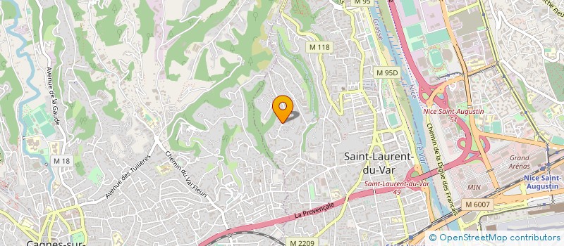 localisation de l'entreprise CHARNINE ET ASSOCIES à SAINT-LAURENT-DU-VAR