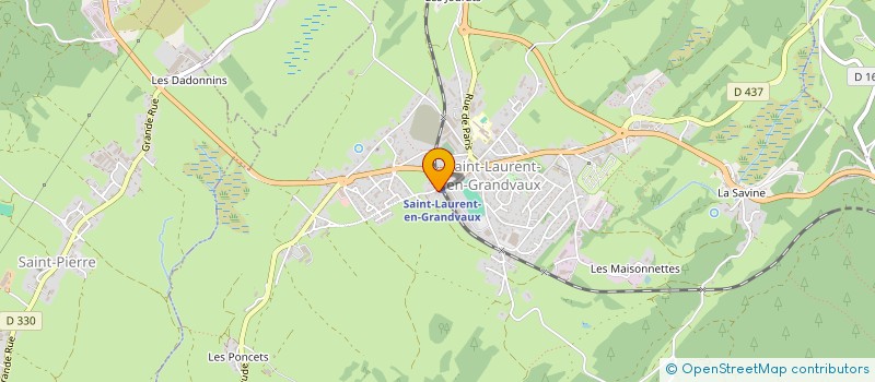 localisation de l'entreprise CHARNU & CIE  SAINT-LAURENT-EN-GRANDVAUX