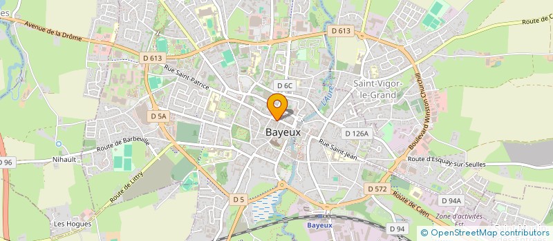 localisation de l'entreprise CHARNY MAURICE ET GEORGES  BAYEUX