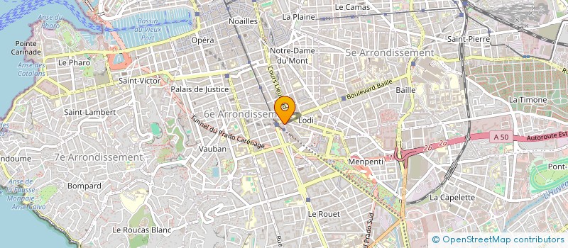 localisation de l'entreprise CHAROLAIS DEGUSTATION EXPRESS à MARSEILLE