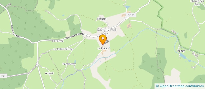 localisation de l'entreprise CHAROLAIS SUD MORVAN  LUZY