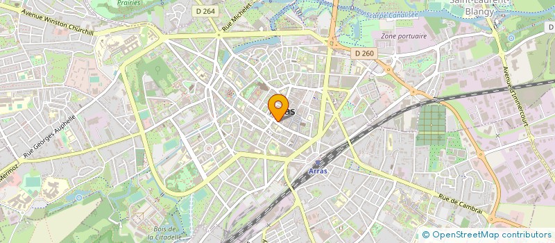 localisation de l'entreprise CHAROLD COURTAGE IMMO à ARRAS
