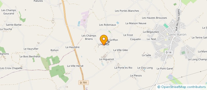 localisation de l'entreprise CHAROMAT  LAMBALLE-ARMOR