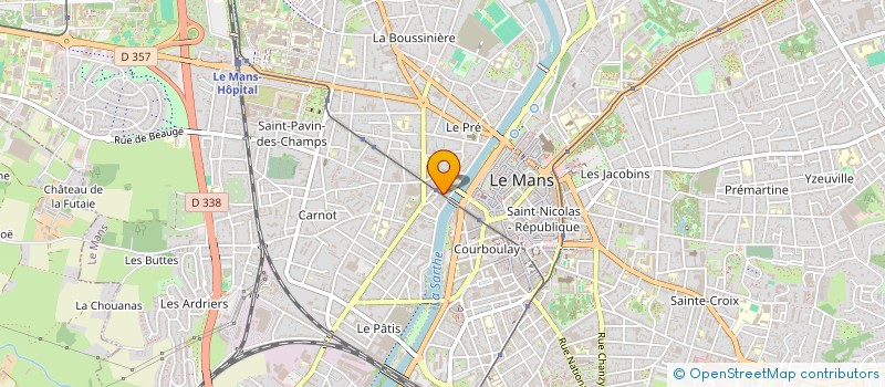 localisation de l'entreprise CHARON HUGO LAVERIE  LE MANS