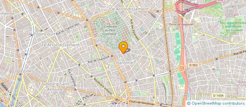 localisation de l'entreprise CHARONNE IMMOBILIER  PARIS