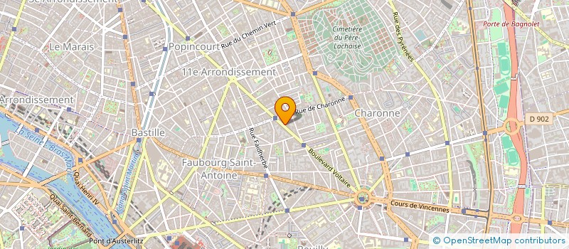 localisation de l'entreprise CHARONNE INFORMATIQUE  PARIS