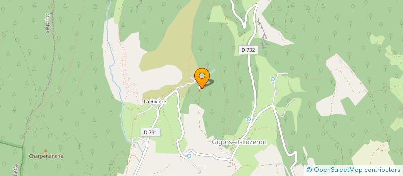 localisation de l'entreprise CHAROUSSE, TERRE D'AVENIR  GIGORS-ET-LOZERON