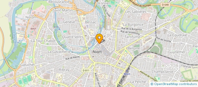localisation de l'entreprise CHARPAQ  NIORT