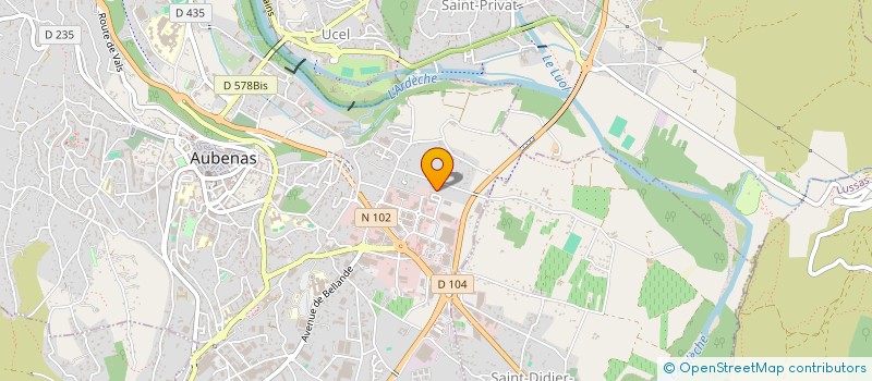 localisation de l'entreprise CHARPAS à AUBENAS