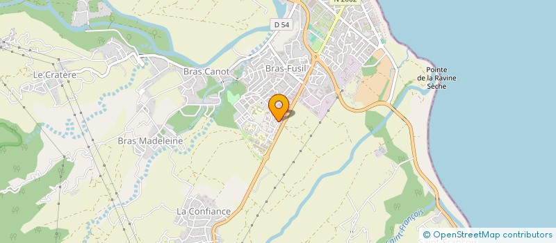 localisation de l'entreprise CHARPENTE 2000 à SAINT-BENOIT