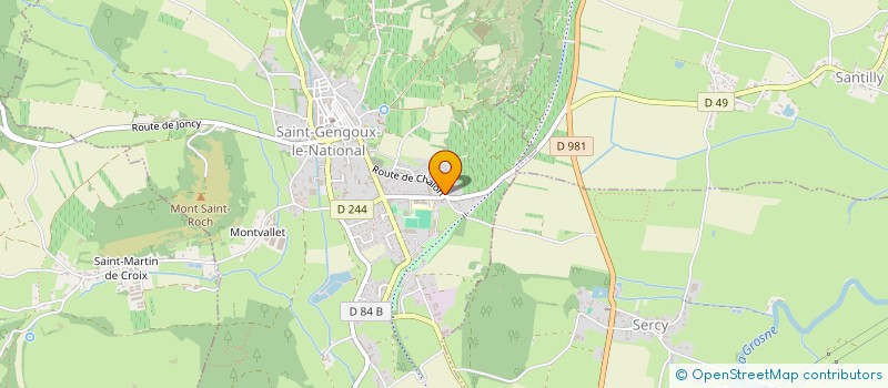localisation de l'entreprise CHARPENTE BERTRAND à SAINT-GENGOUX-LE-NATIONAL