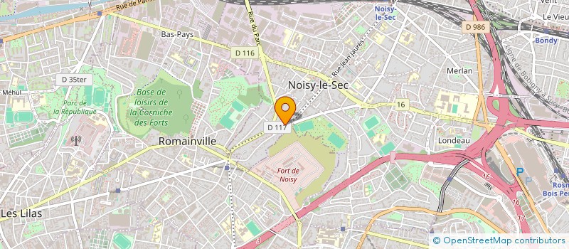 localisation de l'entreprise CHARPENTE BOIS à NOISY-LE-SEC