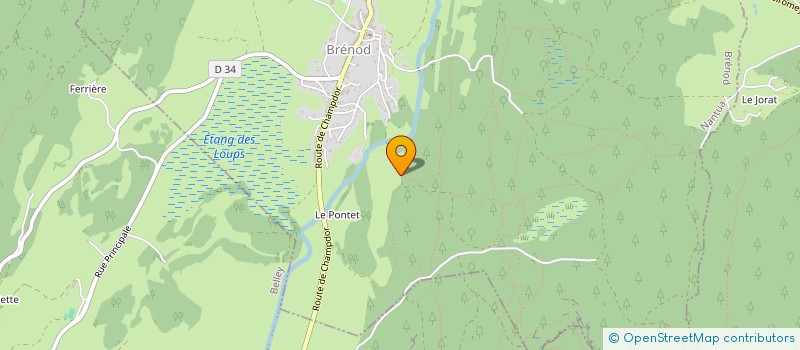localisation de l'entreprise CHARPENTE BOIS CONCEPTION  BRENOD