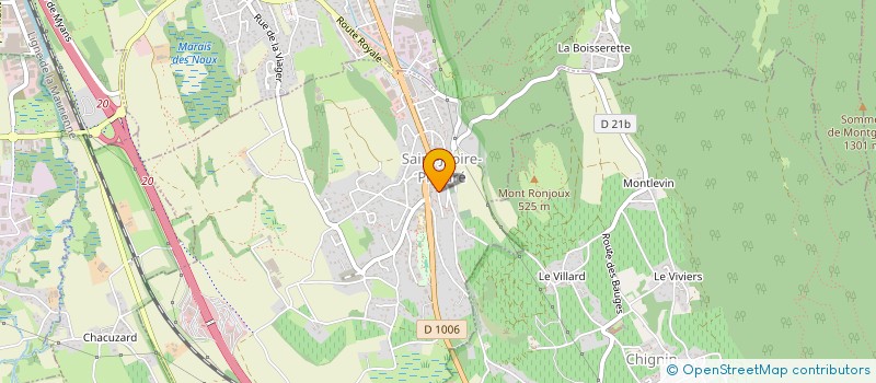 localisation de l'entreprise CHARPENTE BOSCARATO FILS à SAINT-JEOIRE-PRIEURE