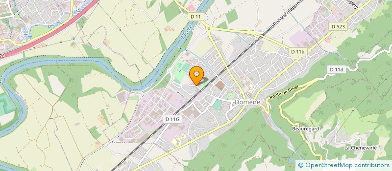 localisation de l'entreprise CHARPENTE BRONNIMANN à DOMENE