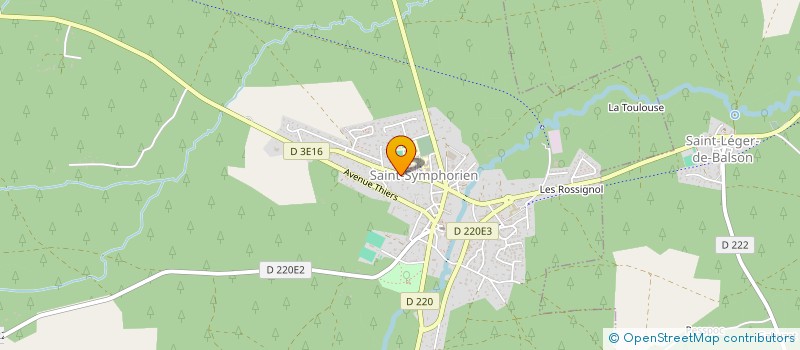 localisation de l'entreprise CHARPENTE BRUNO MENDEZ ET FILS à SAINT-SYMPHORIEN