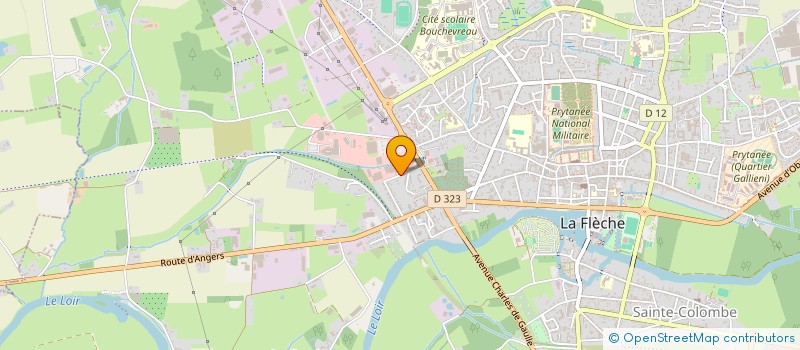 localisation de l'entreprise CHARPENTE COUVERTURE BODEREAU  LA FLECHE