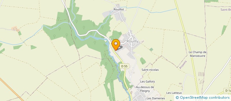 localisation de l'entreprise CHARPENTE COUVERTURE BRIARDE  ROUILLY