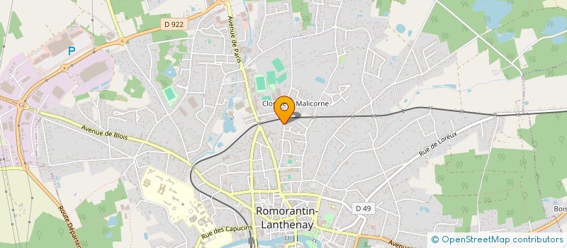 localisation de l'entreprise CHARPENTE COUVERTURE DE SOUSA  ROMORANTIN-LANTHENAY