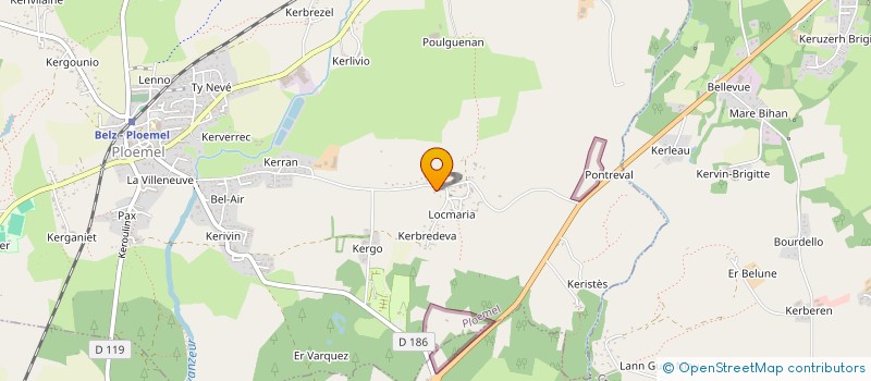 localisation de l'entreprise CHARPENTE COUVERTURE DU GOLFE  PLUMERGAT