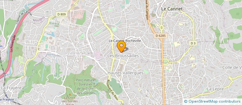 localisation de l'entreprise CHARPENTE COUVERTURE DU LITTORAL à CANNES