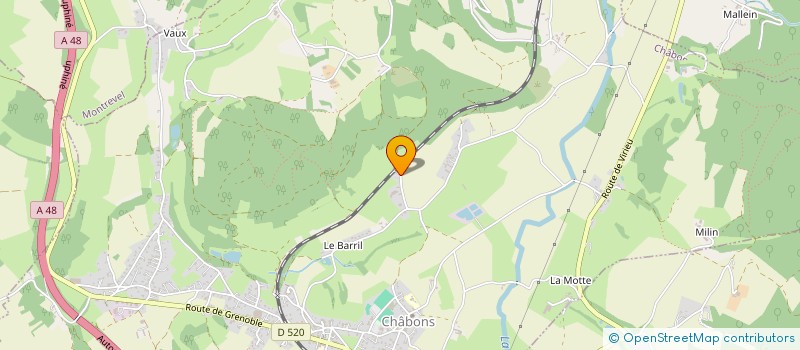 localisation de l'entreprise CHARPENTE COUVERTURE ISOLATION  CHABONS