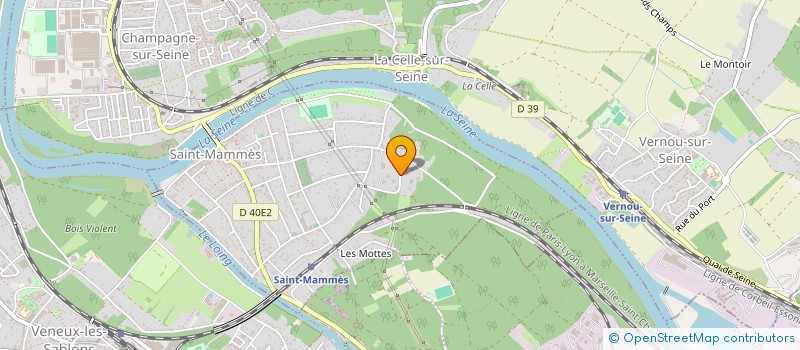 localisation de l'entreprise CHARPENTE COUVERTURE JOUSSE à VERNOU-LA-CELLE-SUR-SEINE