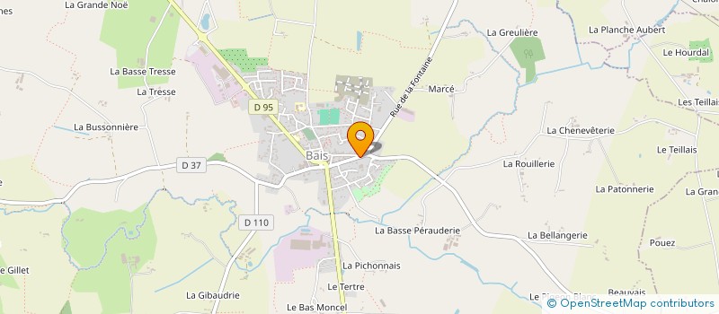 localisation de l'entreprise CHARPENTE COUVERTURE LOUVEL  BAIS