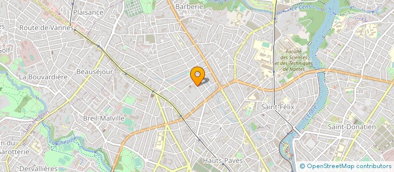 localisation de l'entreprise CHARPENTE COUVERTURE NANTAISE à NANTES