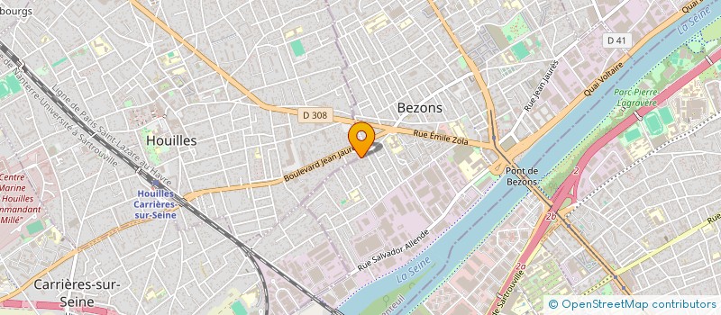 localisation de l'entreprise CHARPENTE COUVERTURE PERONI à BEZONS