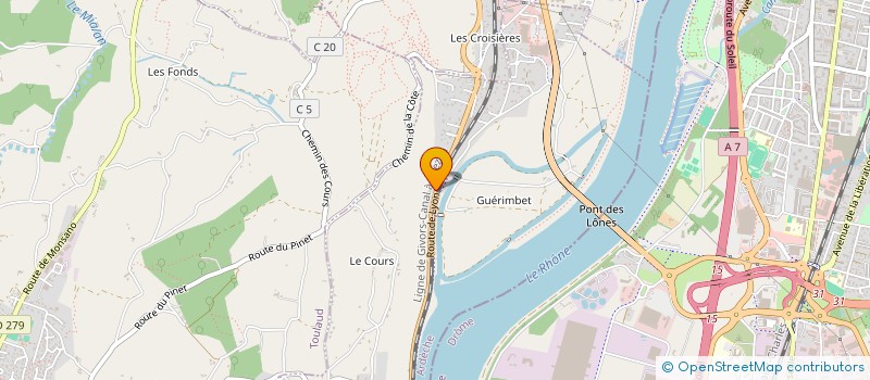 localisation de l'entreprise CHARPENTE COUVERTURE SERVICE  SOYONS