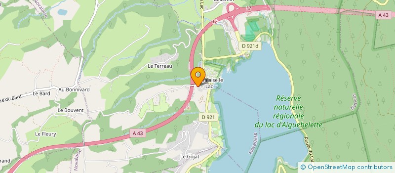 localisation de l'entreprise CHARPENTE COUVERTURE ZINGUERIE CCZ73 à NOVALAISE