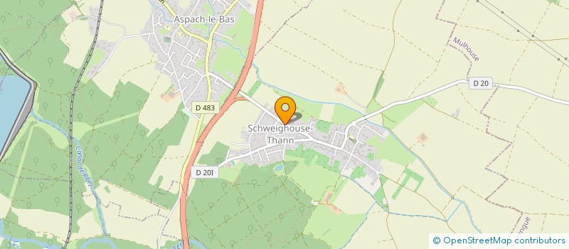 localisation de l'entreprise CHARPENTE COUVERTURE ZINGUERIE KUTTLER  SCHWEIGHOUSE-THANN