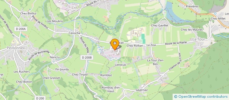 localisation de l'entreprise CHARPENTE DES 4 RIVIERES  LA TOUR